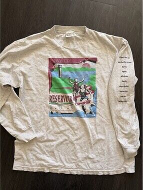Vintage 1998 Lafayette Reservoir Run Murina Tee Made in USA Men's XL